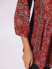 Cotton Floral Printed Night Suit With Pant