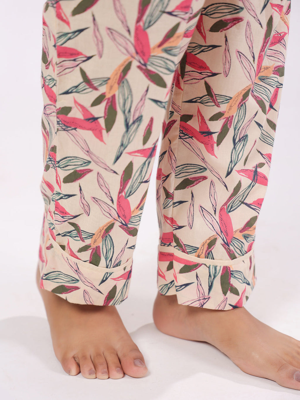 Cotton Flower Printed Night Suit Set