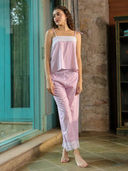 Printed Cotton Night Suit for Women - SanskrutiHomes 