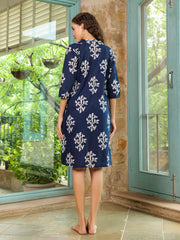 Set of 3 Flower Printed Night Suit Set - SanskrutiHomes 