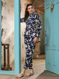 Blue Printed Cotton Co-ords Set - SanskrutiHomes 