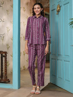 Cotton Printed Night Suit Set for Women - SanskrutiHomes 