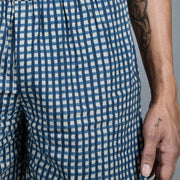 Sanskruti homes Blue Checks Men Boxer - SanskrutiHomes 