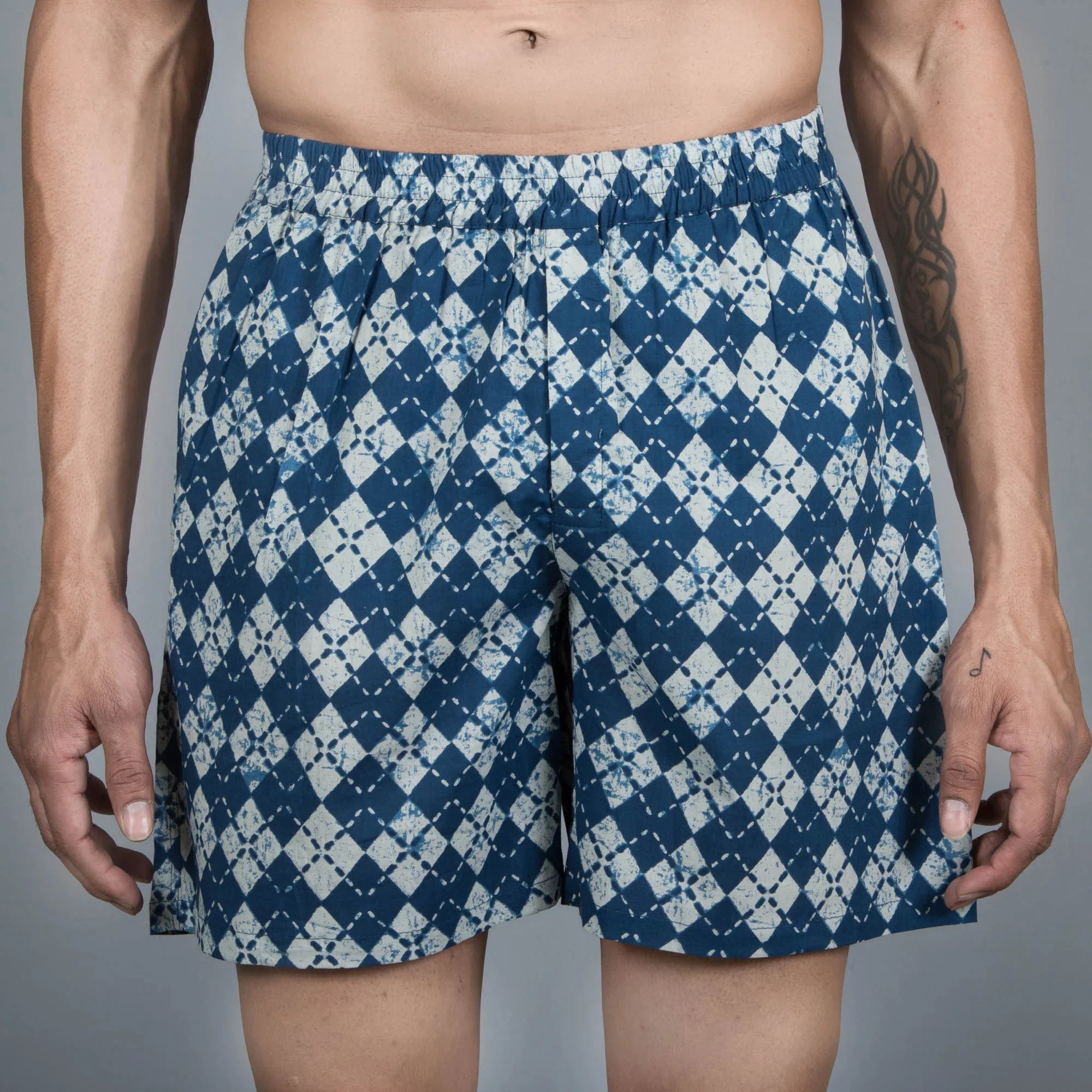 Sanskruti homes Indigo Printed Men Boxer - SanskrutiHomes 