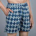 Sanskruti homes Indigo Printed Men Boxer - SanskrutiHomes 