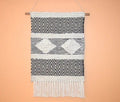 Hand-weaved Black & White Wall Hanging - SanskrutiHomes 