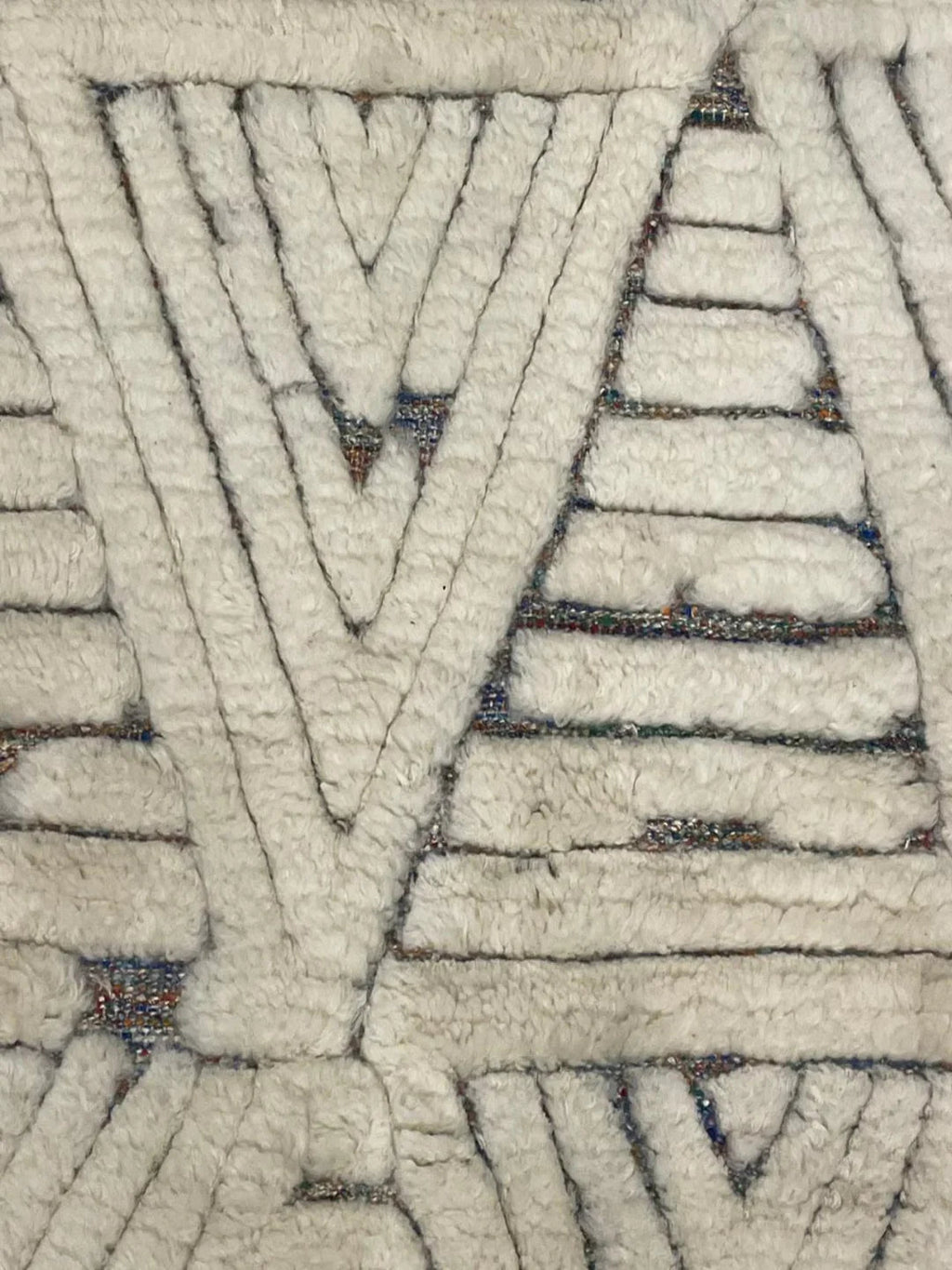 Hand-weaved Turkish Indigo soft Cotton wool Rug - SanskrutiHomes 