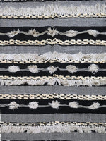 Hand-weaved 100% Cotton Grey Shade Rug - SanskrutiHomes 