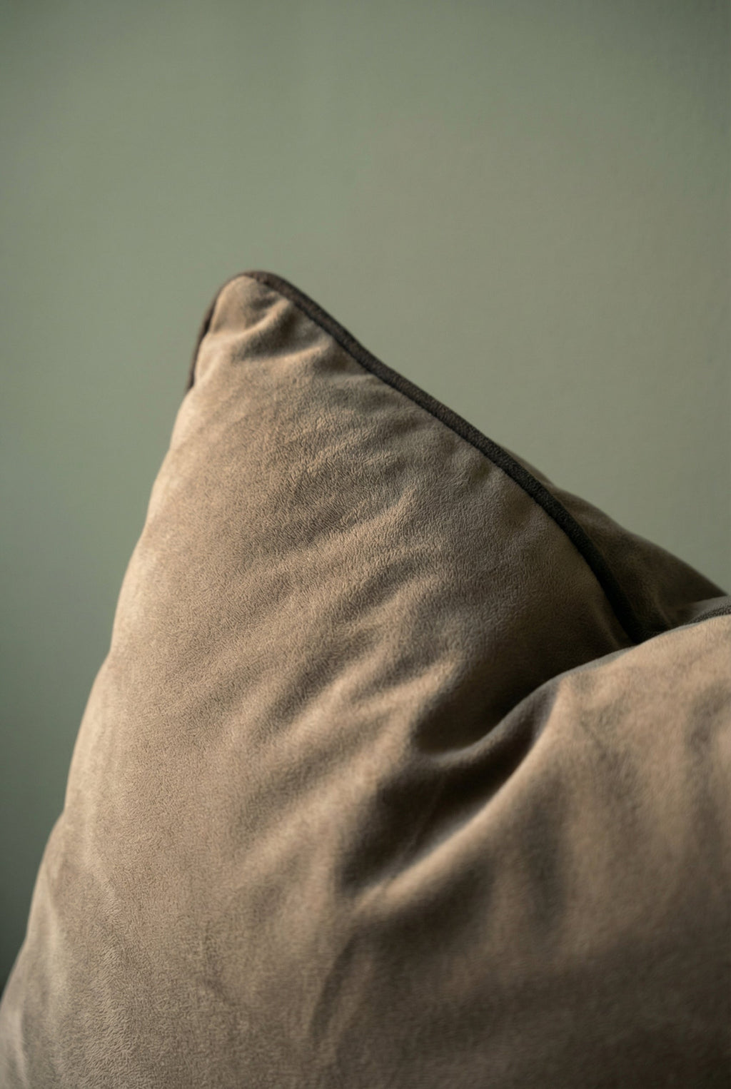 Brown Solid Velvet Squared Cushion Covers