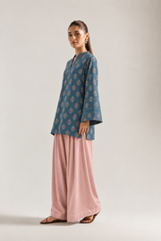 Teal Blush Botanical Farsi Salwar Co-ord Set for Women