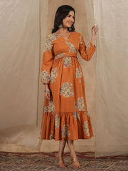 Women Pure Cotton Kurta dress - SanskrutiHomes 